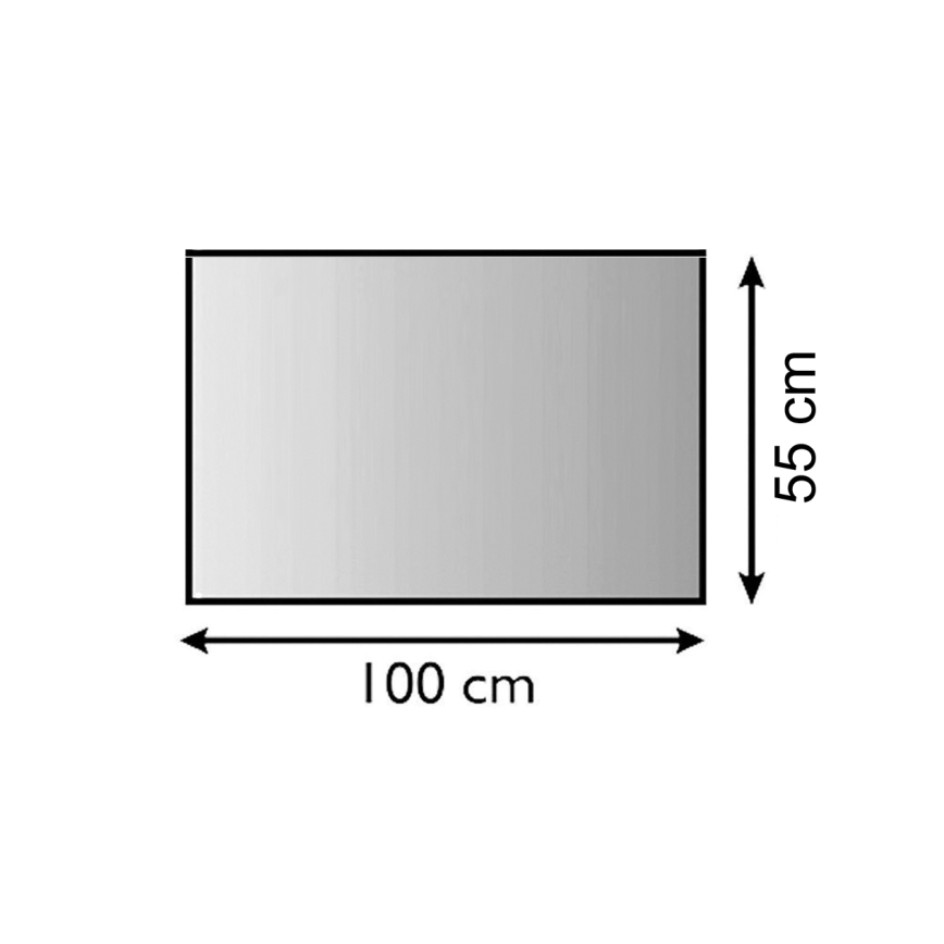 Staklena podloga za kamin 1000x550x6 mm pravokutnik