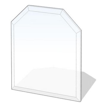 Staklena podloga za kamin 1200x1000x8 mm