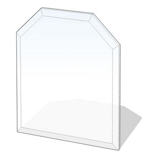 Staklena podloga za kamin 1200x1000x8 mm