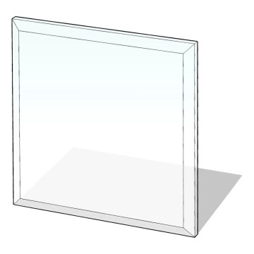 Staklena podloga za kamin 800x800x8 mm kvadrat