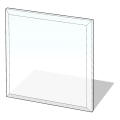 Staklo za peć 1000x1000x8 mm kvadratno