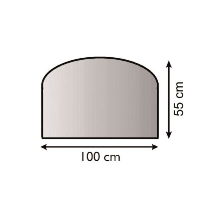 Staklo za peć 1000x550x6 mm polukružni oblik