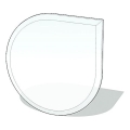 Staklo za peć 1100x1100x6 mm suza