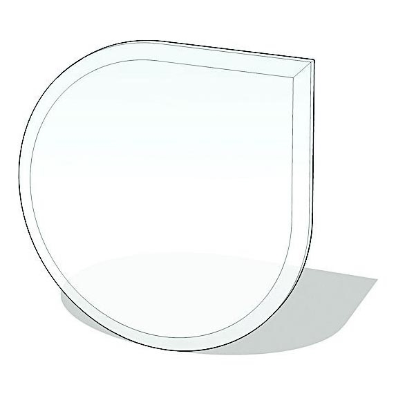 Staklo za peć 1100x1100x6 mm suza