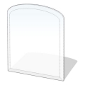 Staklo za peć 1200x1000x8 mm polukružni oblik