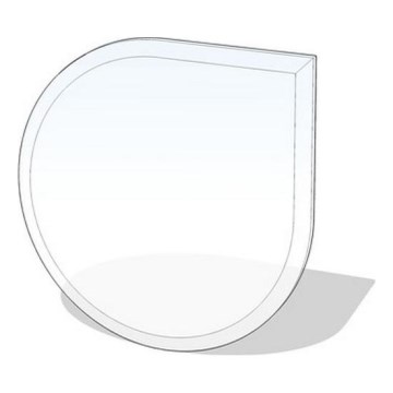 Staklo za peć 1250x1250x8 mm suza