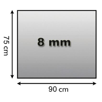 Staklo za peć 900x750x8 mm pravokutnik