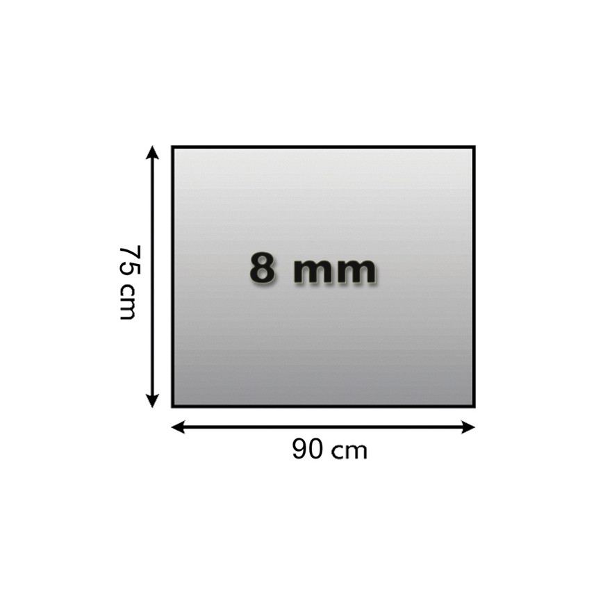 Staklo za peć 900x750x8 mm pravokutnik