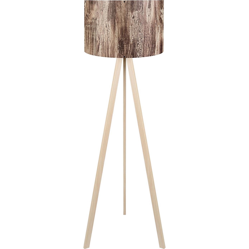 Stalak lampa AYD 1xE27/40W/230V smeđa/bež