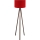Stalak lampa AYD 1xE27/40W/230V smeđa/crvena
