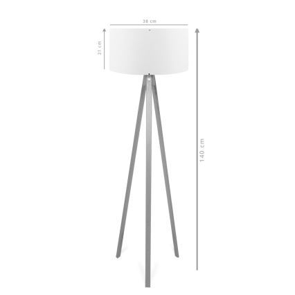 Stalak lampa AYD 1xE27/40W/230V smeđa/crvena