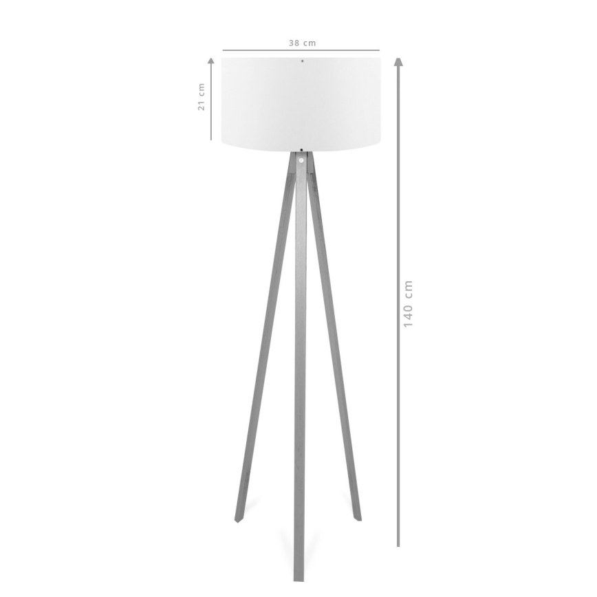 Stalak lampa AYD 1xE27/40W/230V smeđa/crvena