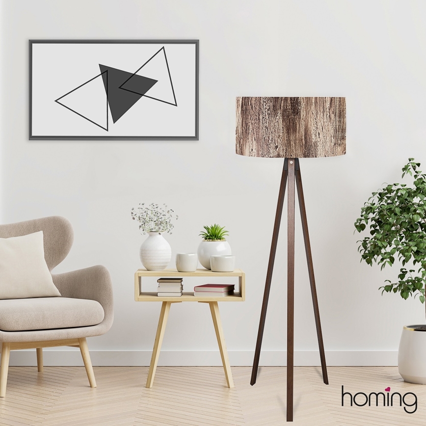 Stalak lampa AYD 1xE27/40W/230V smeđa