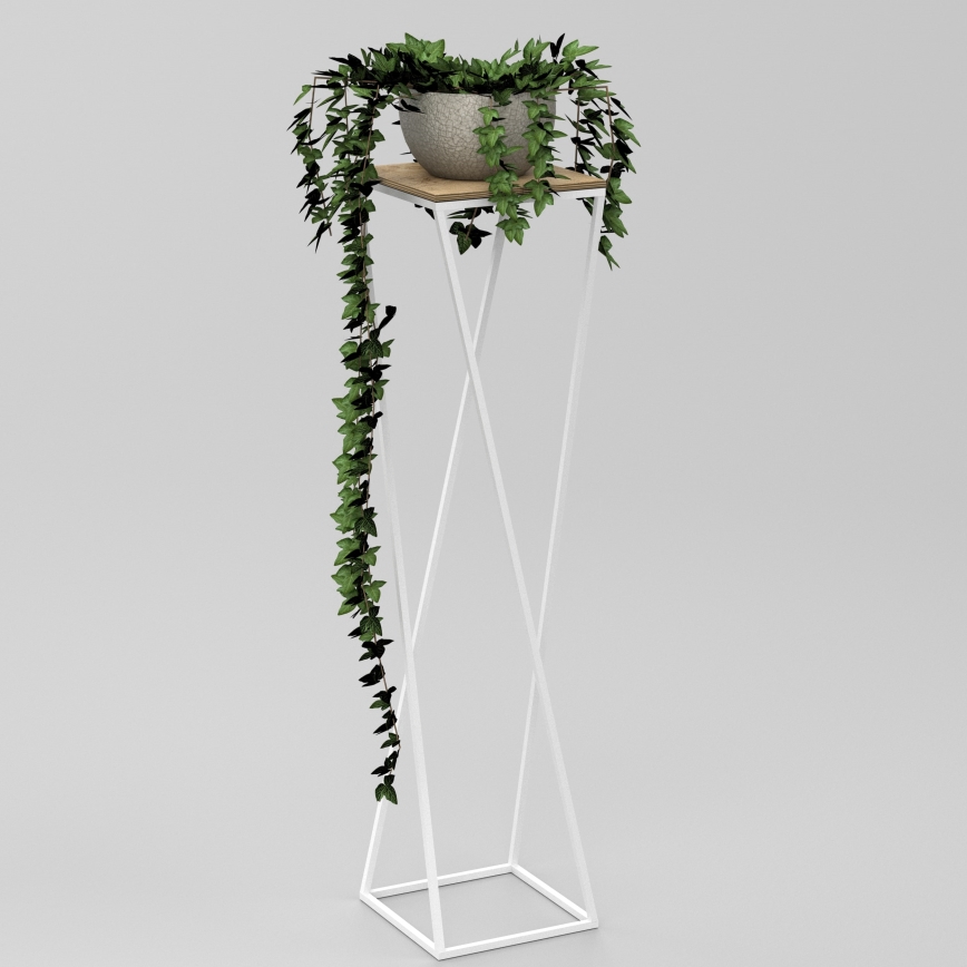 Stalak za cvijeće 100x24 cm bijela