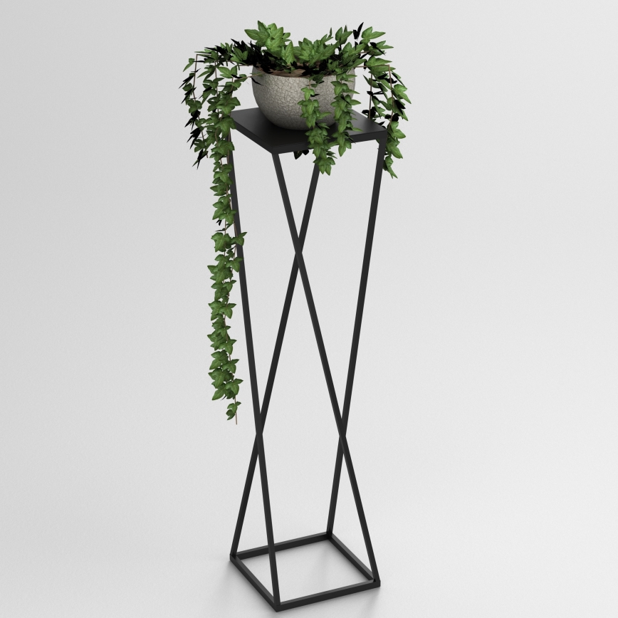 Stalak za cvijeće 100x24 cm crna