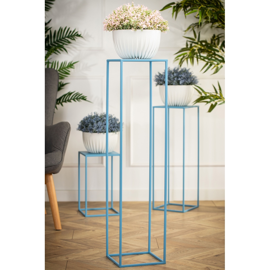 Stalak za cvijeće 100x24 cm plave boje