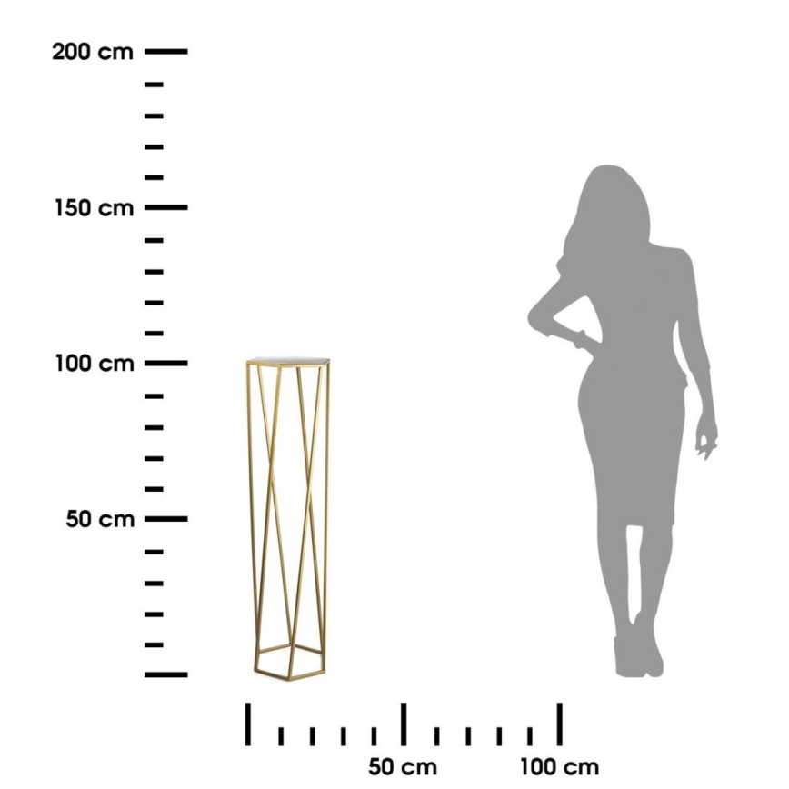 Stalak za cvijeće 100x24 cm zlatni