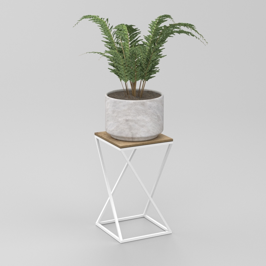 Stalak za cvijeće 40x24 cm bijela