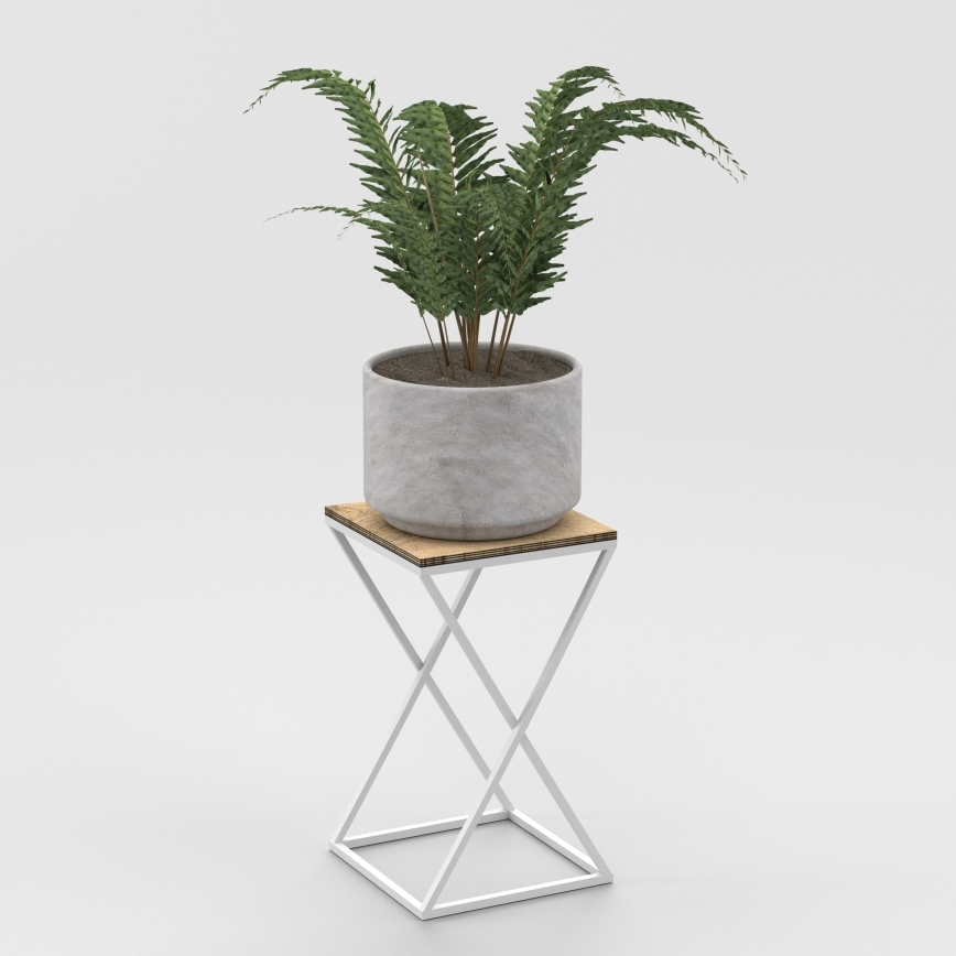 Stalak za cvijeće 40x24 cm bijela