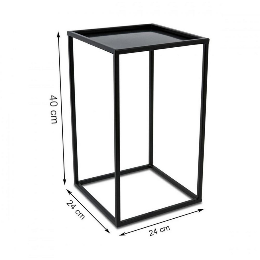 Stalak za cvijeće 40x24 cm crna