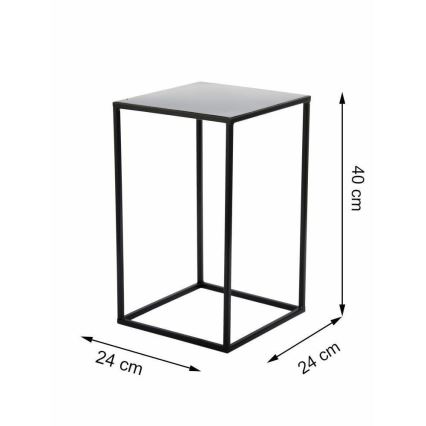 Stalak za cvijeće 40x24 cm crne boje