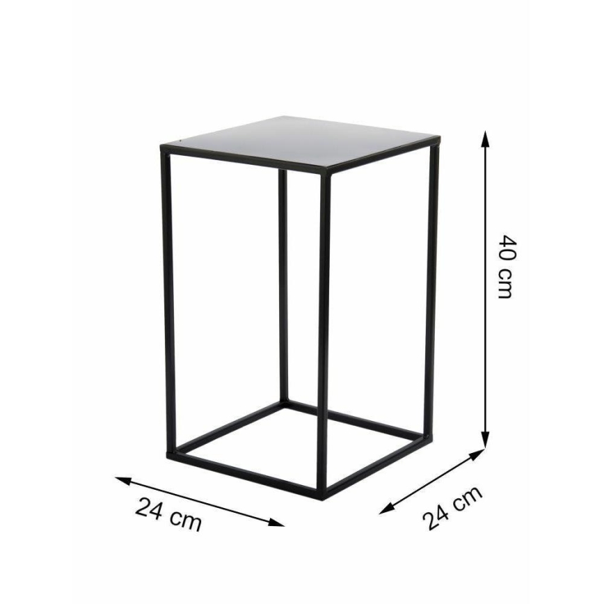 Stalak za cvijeće 40x24 cm crne boje