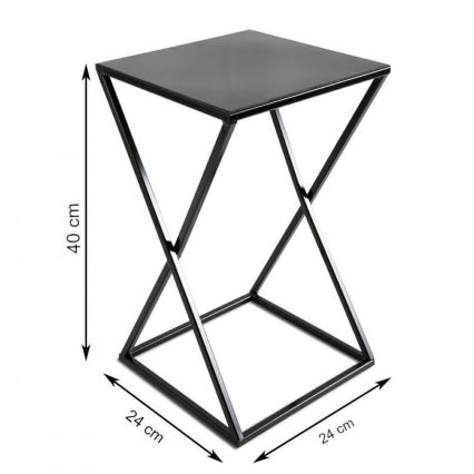 Stalak za cvijeće 40x24 crne boje