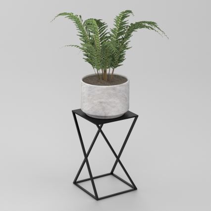 Stalak za cvijeće 40x24 cm crne boje