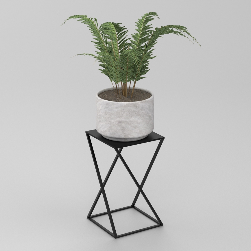 Stalak za cvijeće 40x24 cm crne boje