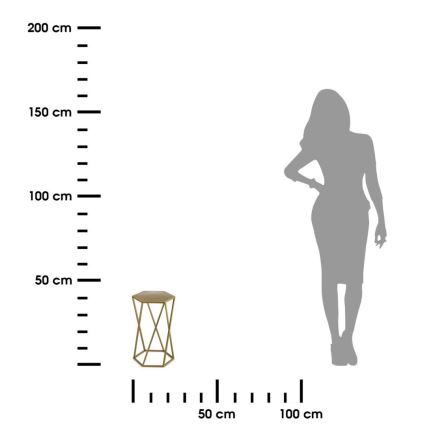 Stalak za cvijeće 40x24 cm zlatni