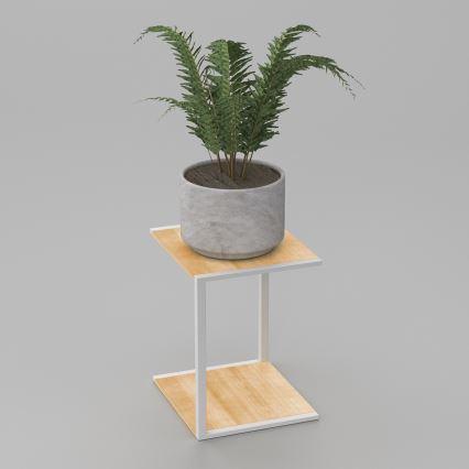 Stalak za cvijeće 40x30x34 cm bijele boje