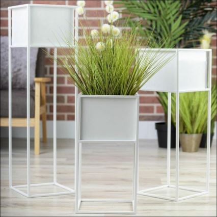 Stalak za cvijeće 50x24 cm bijeli