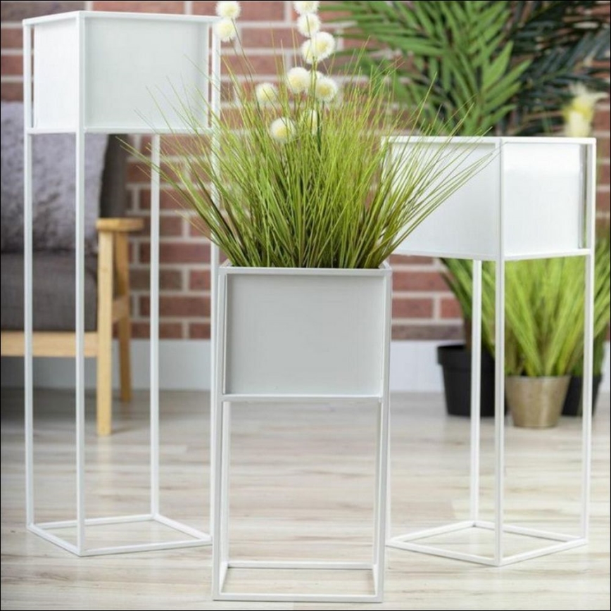 Stalak za cvijeće 50x24 cm bijeli