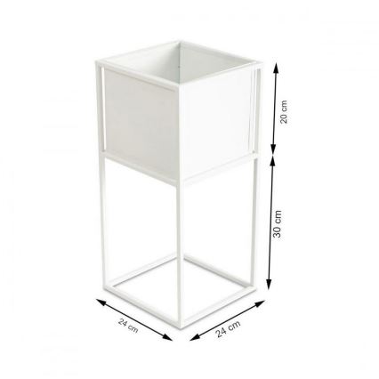 Stalak za cvijeće 50x24 cm bijeli