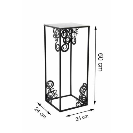 Stalak za cvijeće 60x24 cm crna