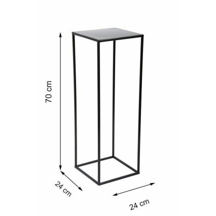 Stalak za cvijeće 70x24 cm crna