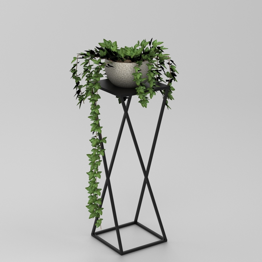 Stalak za cvijeće 70x24 cm crna