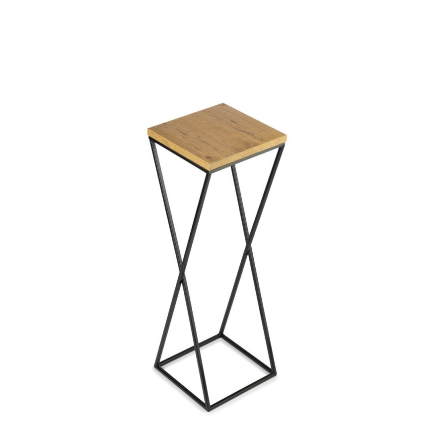 Stalak za cvijeće 70x24 cm crna/smeđa