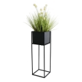 Stalak za cvijeće 70x24 cm crne boje