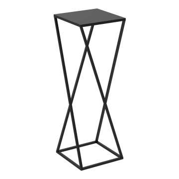 Stalak za cvijeće 70x24 cm crne boje