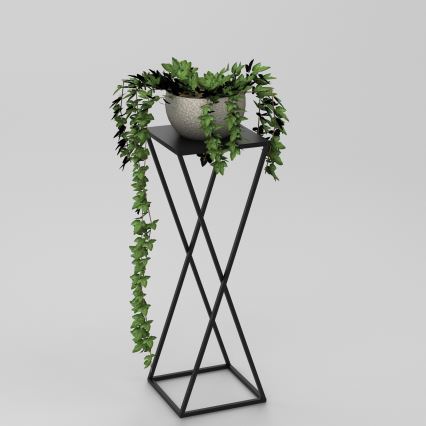 Stalak za cvijeće 70x24 cm crne boje