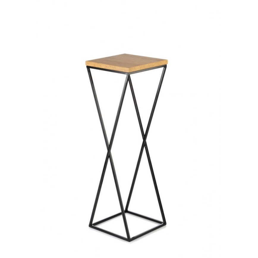 Stalak za cvijeće 70x24 cm crna/smeđa
