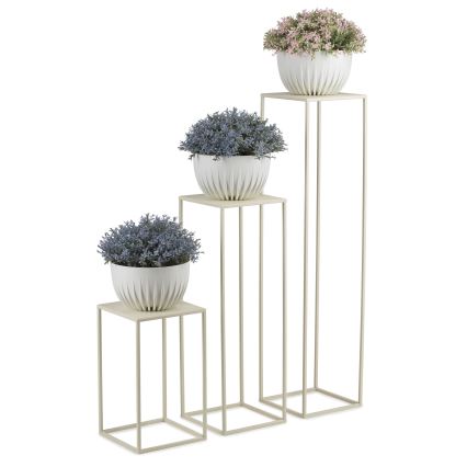 Stalak za cvijeće 70x24 cm krem