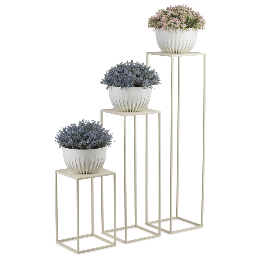 Stalak za cvijeće 70x24 cm krem