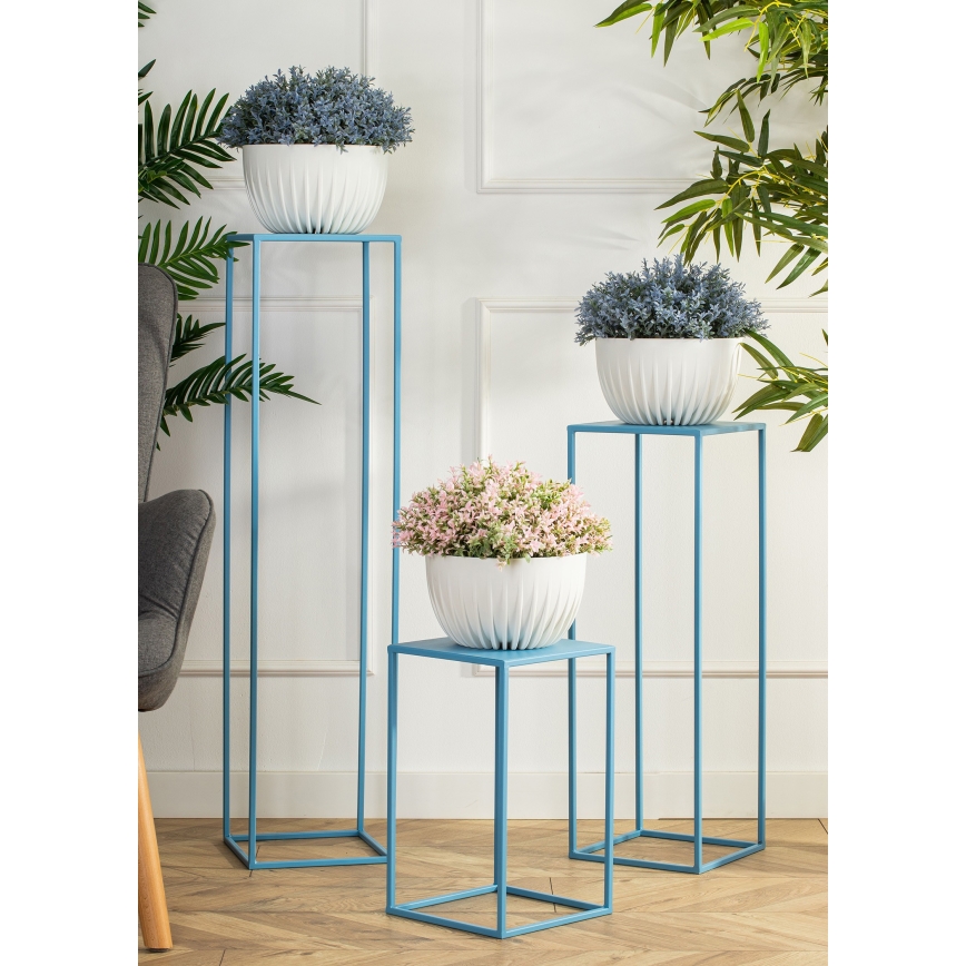 Stalak za cvijeće 70x24 cm plava