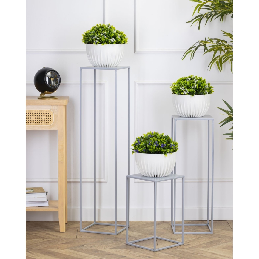 Stalak za cvijeće 70x24 cm siva