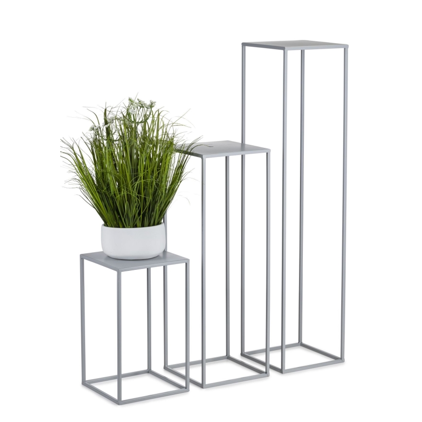 Stalak za cvijeće 70x24 cm siva