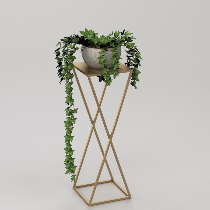 Stalak za cvijeće 70x24 cm zlatna