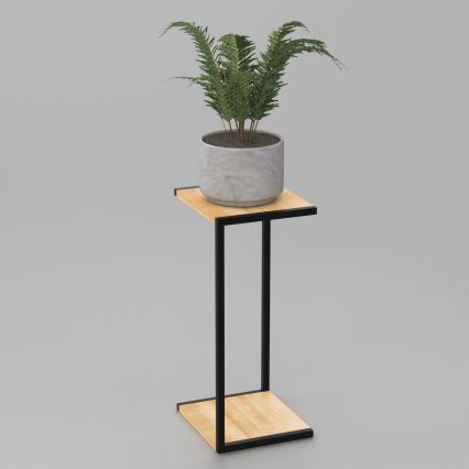 Stalak za cvijeće 70x30x34 cm crne boje