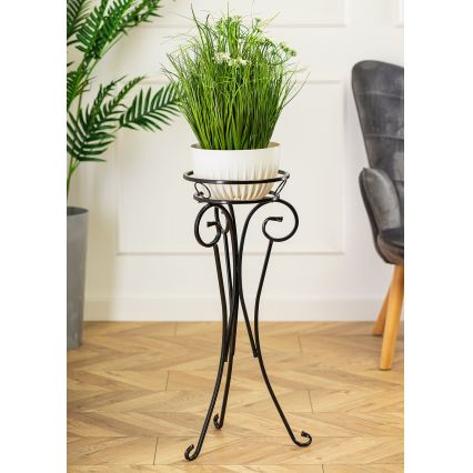 Stalak za cvijeće 74x34 cm crna